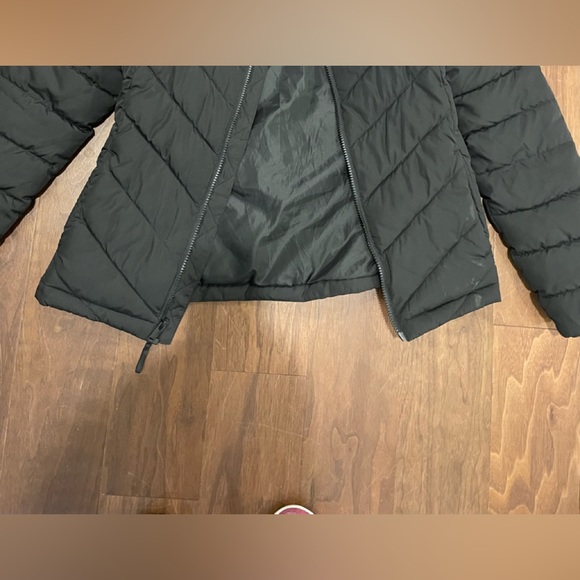 GAP black chevron Quilted skinny Puffer Jacket XS - Picture 2 of 3